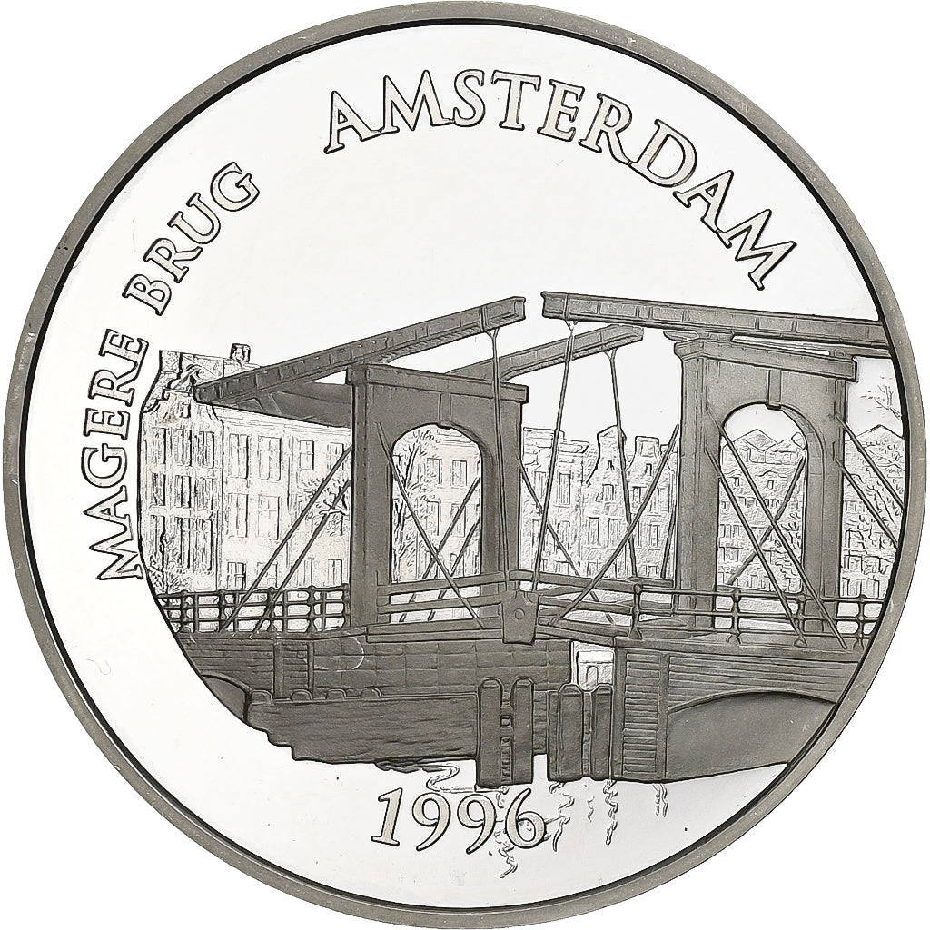 Francia, 100 Francs-15 Euro, Magere Brug d'Amsterdam, 1996, Paris, Abeille