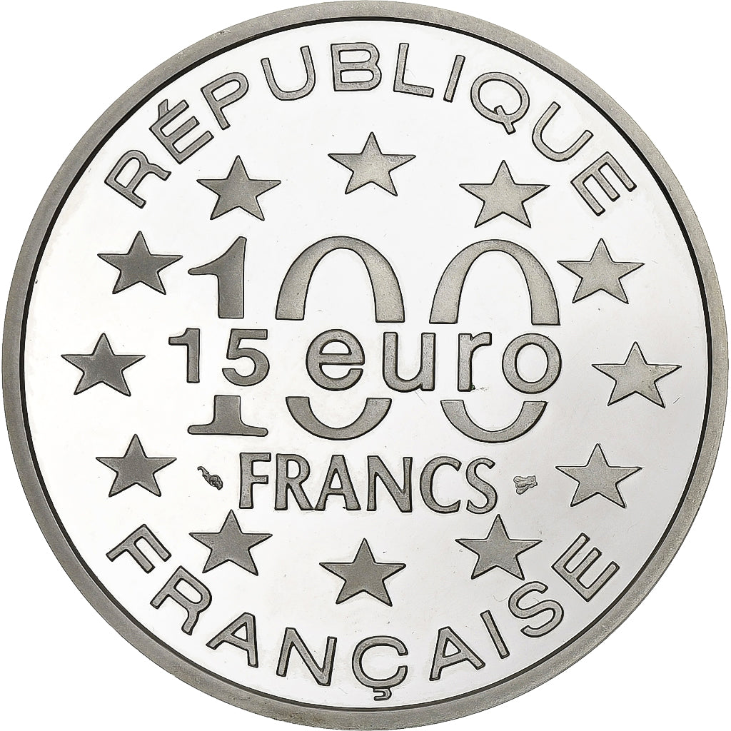 Francia, 100 Francs-15 Euro, Magere Brug d'Amsterdam, 1996, Paris, Abeille