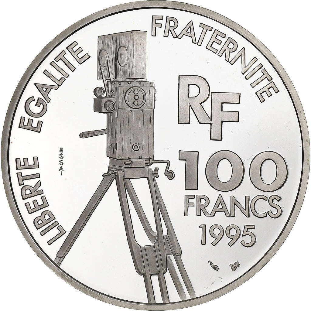 Francia, 100 Francs, Federico Fellini, 1995, Paris, ESSAI, Argento, FDC