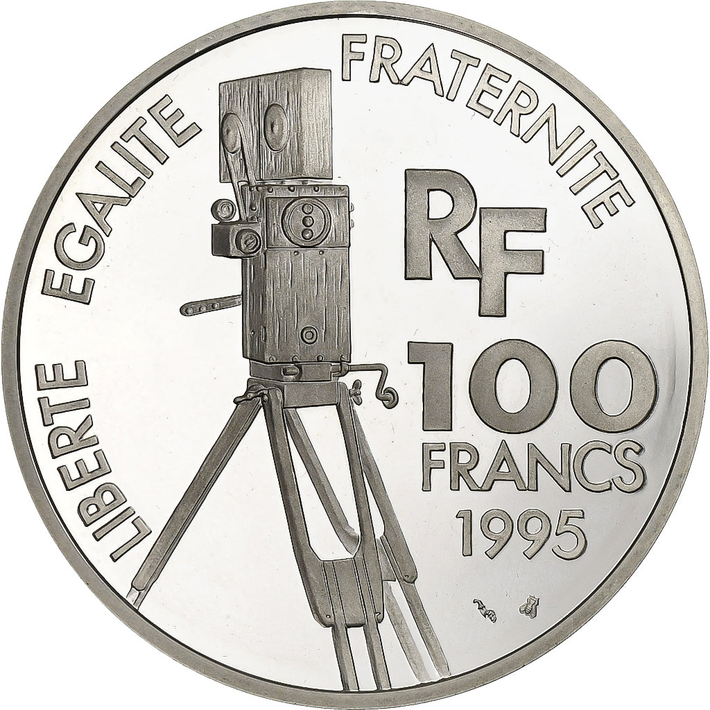 Francja, 100 Francs, Marcel Pagnol, 1995, Paris, BE, Srebro, MS(65-70)