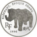 France, 10 Francs-1.5 Euro, L'éléphant, 1996, Paris, BE, Silver, MS(65-70)