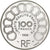 Frankrijk, 100 Francs-15 Ecus, Jean Monnet, 1992, Paris, BE, Zilver, FDC
