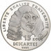 France, 100 Francs-15 Ecus, Descartes, 1991, Paris, BE, Silver, MS(65-70)