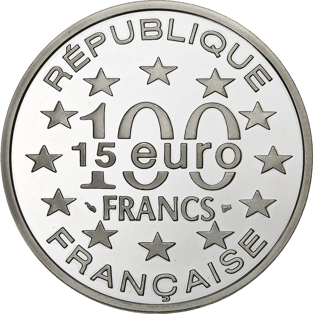 Francia, 100 Francs-15 Euro, Grand'Place de Bruxelles, 1996, Paris, Abeille