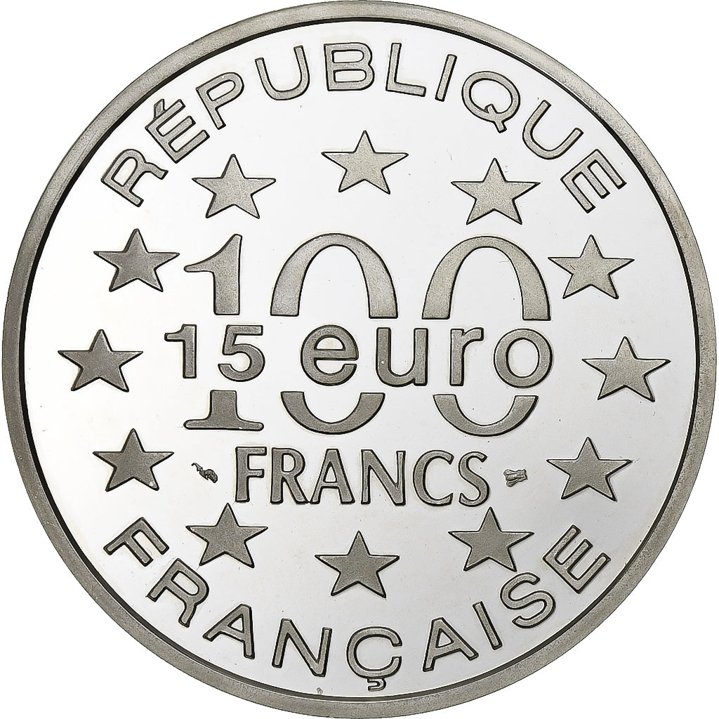 França, 100 Francs-15 Euro, La Tour de Belem - Lisbonne, 1997, Paris, BE