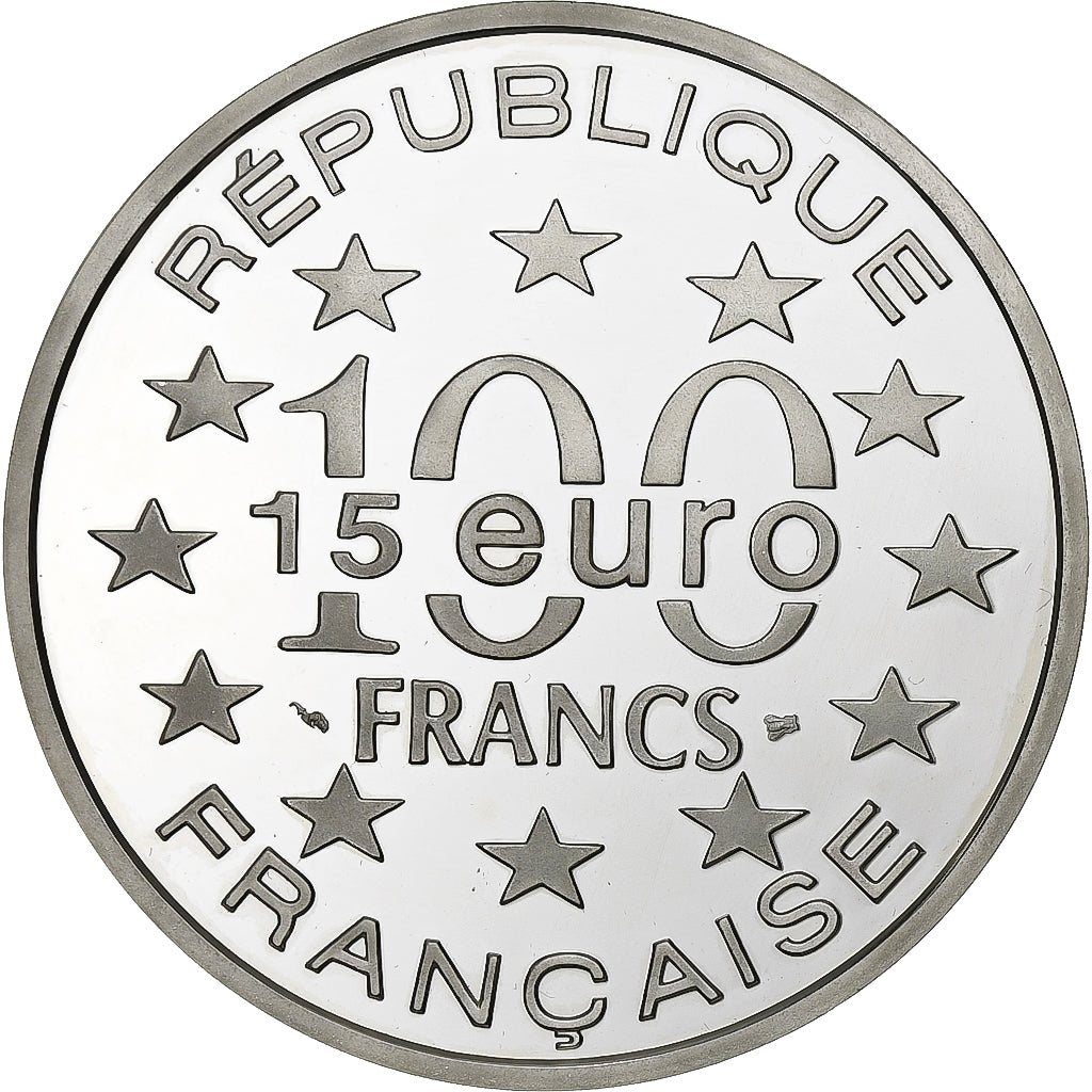 Francia, 100 Francs-15 Euro, Vienne - Cathédrale Saint-Etienne, 1996, Paris