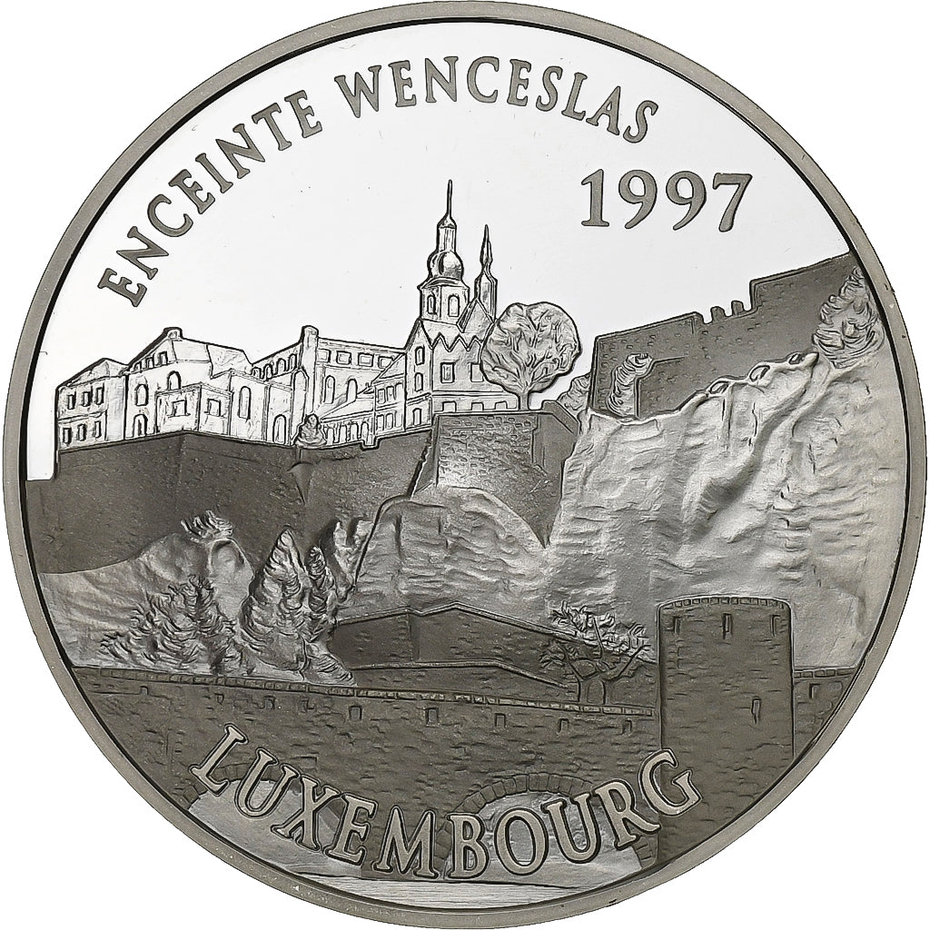 Francia, 100 Francs-15 Euro, Enceinte Wenceslas, Luxembourg, 1997, Paris, BE