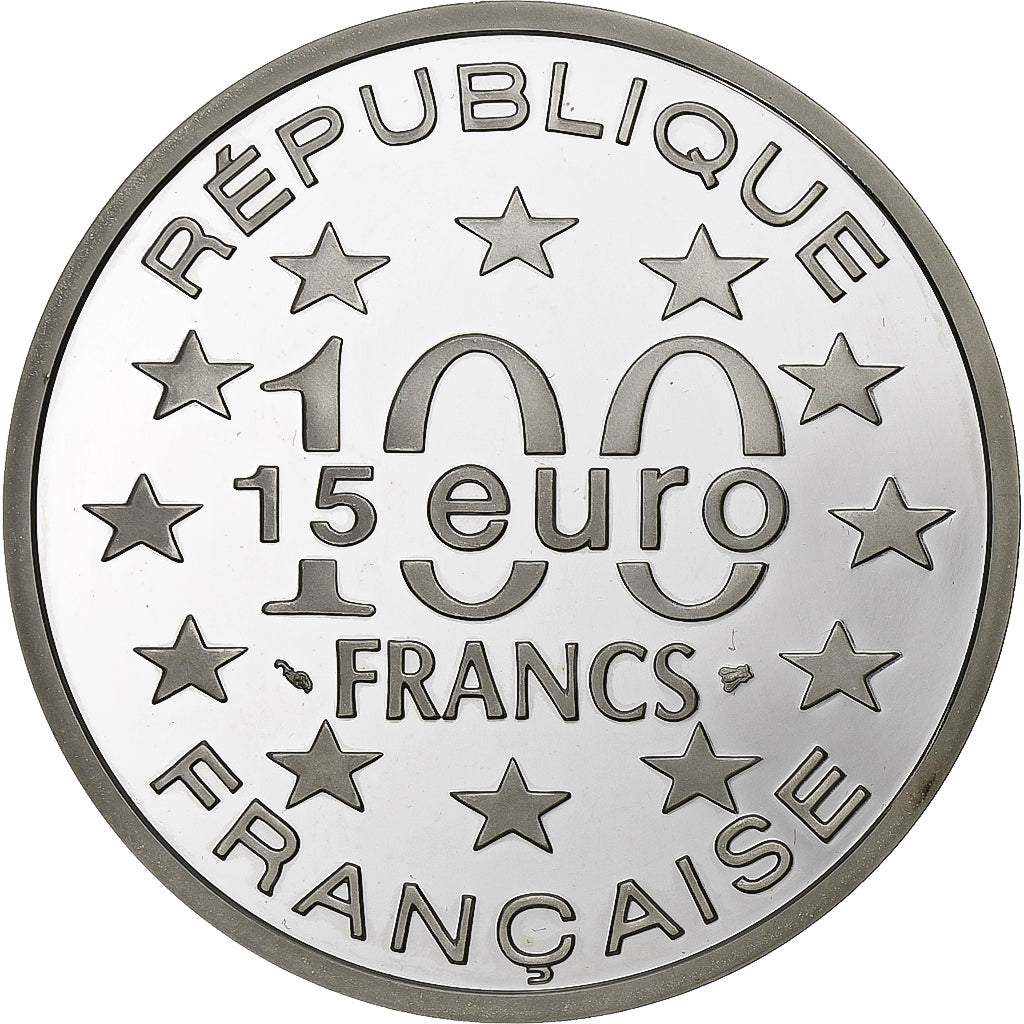 Frankrijk, 100 Francs-15 Euro, Enceinte Wenceslas, Luxembourg, 1997, Paris, BE
