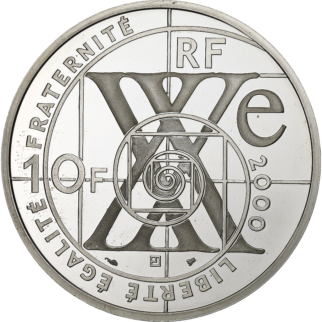 França, 10 Francs, Le siècle de l'automobile, 2000, Paris, BE, Prata