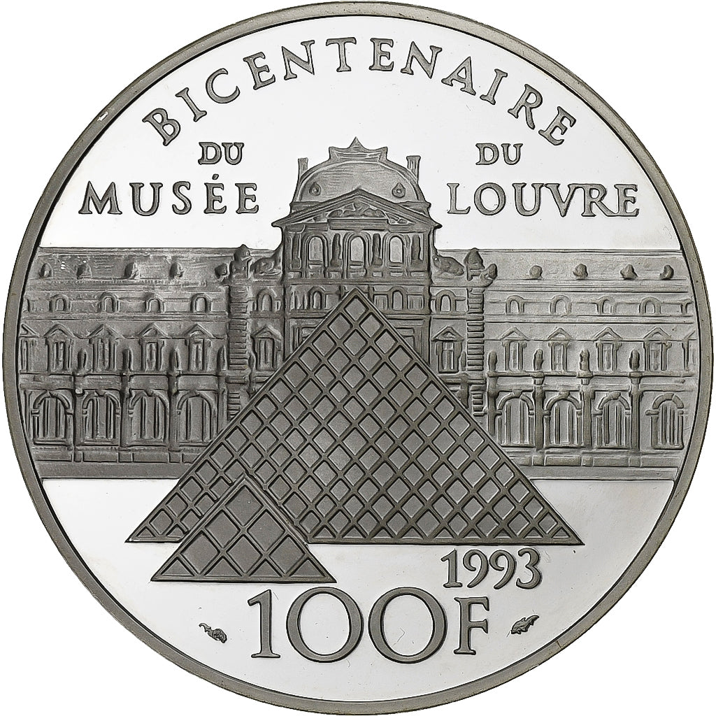 Frankreich, 100 Francs, Victoire Samothrace, 1993, Paris, BE, Silber, STGL