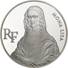 França, 100 Francs, Mona Lisa, 1993, Paris, BE, Prata, MS(65-70), Gadoury:C45