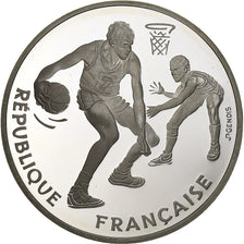 Francia, 100 Francs, Basket-Ball, 1991, Paris, BE, Argento, FDC, Gadoury:C26