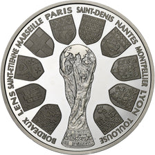 Francja, 10 Francs, Coupe du Monde 1998, 1998, Paris, BE, Srebro, MS(65-70)