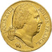 Frankrijk, Louis XVIII, 20 Francs, 1820, Paris, Goud, ZF, Gadoury:1028, KM:712.1