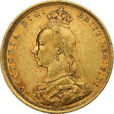 Australia, Victoria, Sovereign, 1889, Sydney, Gold, EF(40-45), KM:10