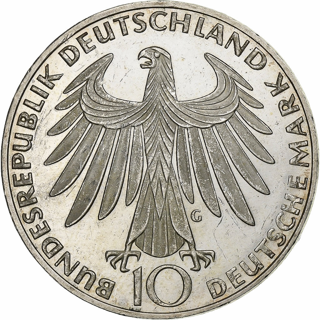 GERMANY - FEDERAL REPUBLIC, 10 Mark, Munich Olympics, 1972, Karlsruhe, Silver