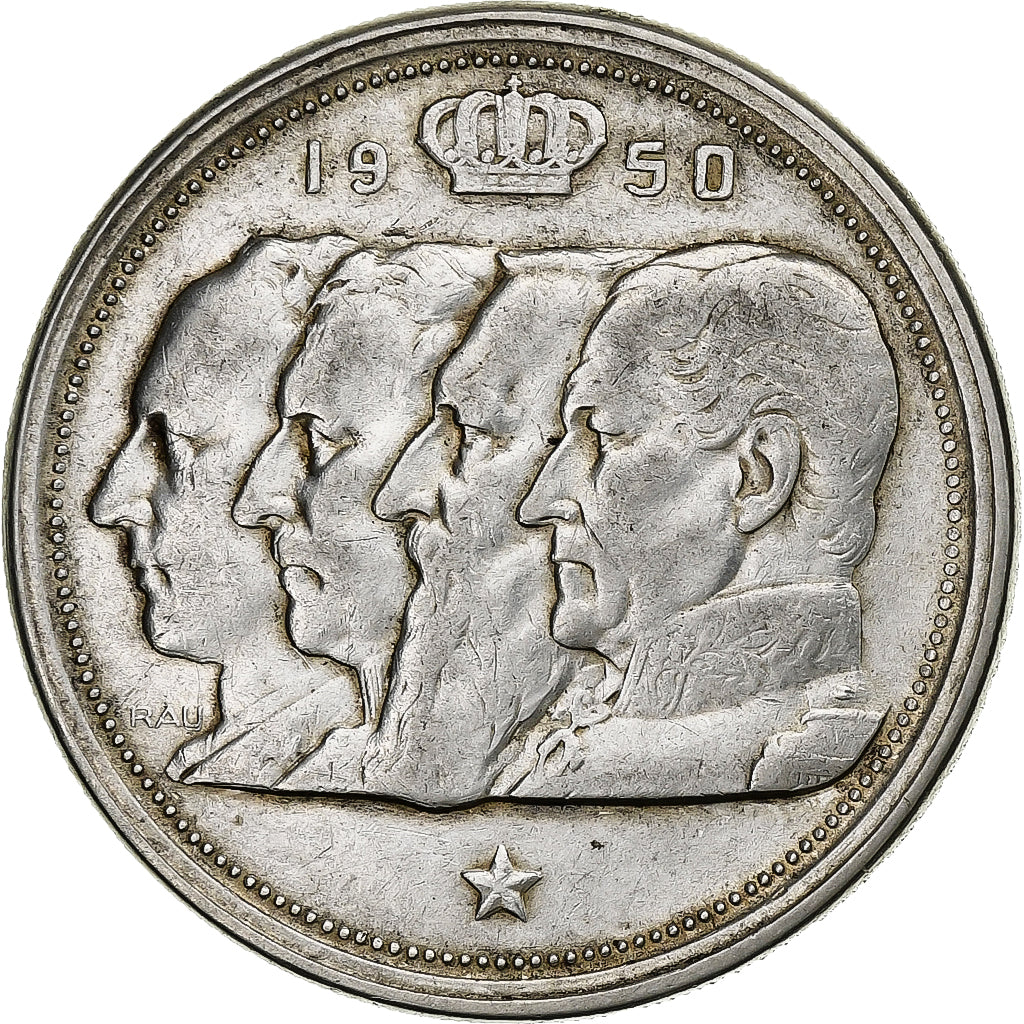 Belgium, Régence Prince Charles, 100 Francs, 100 Frank, 1950, Silver