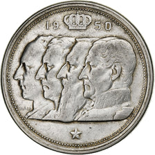 Belgium, Régence Prince Charles, 100 Francs, 100 Frank, 1950, Silver