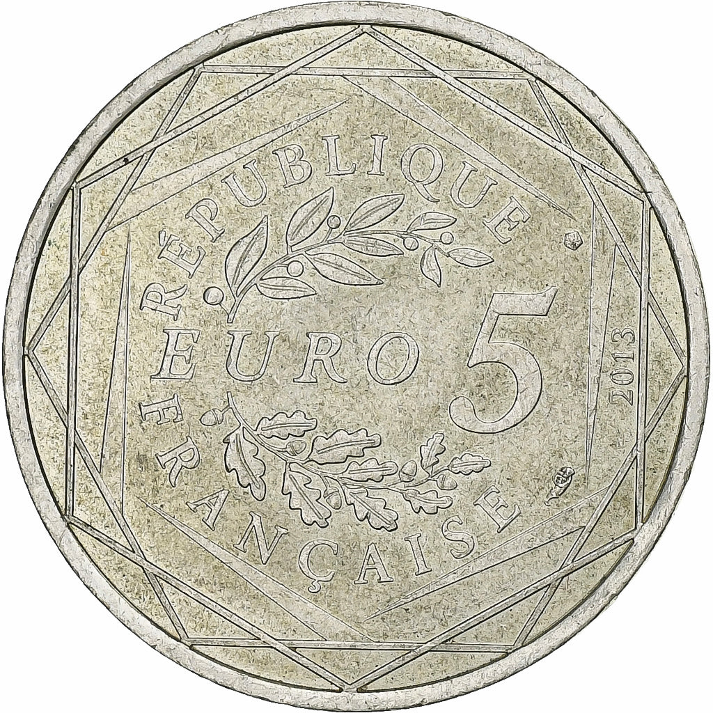 France, 5 Euro, Liberté, 2013, Silver, EF(40-45)