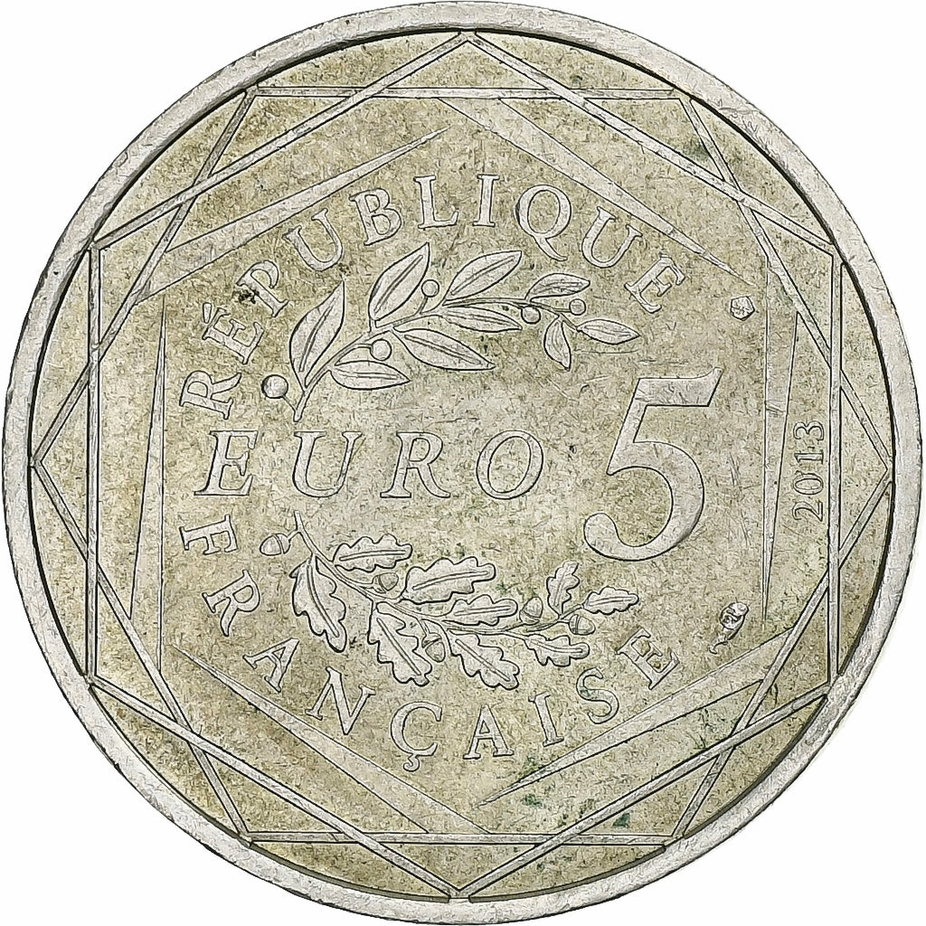 Francja, 5 Euro, Liberté, 2013, Srebro, EF(40-45)