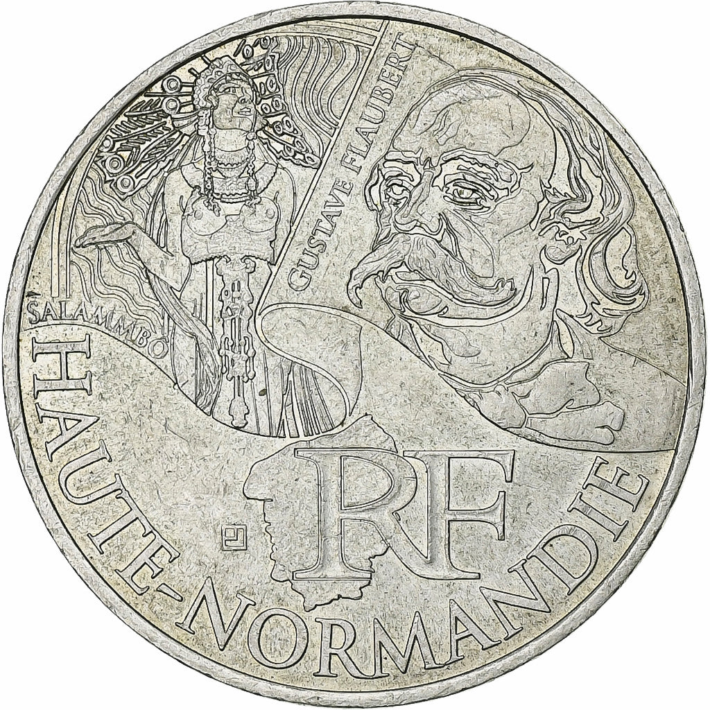 Frankreich, 10 Euro, Haute Normandie, 2012, Paris, Silber, SS, KM:1874
