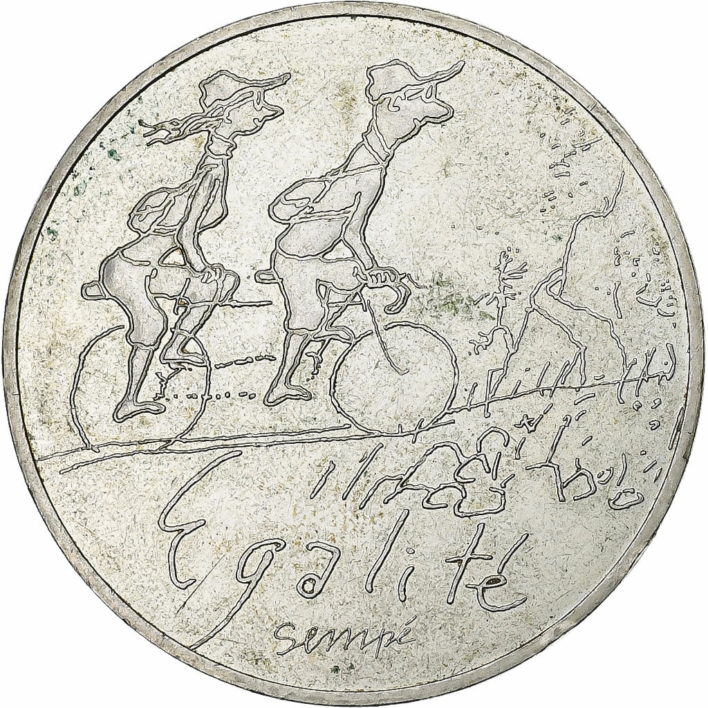 Francja, 10 Euro, Sempé Egalité, 2014, Paris, Srebro, EF(40-45), Gadoury:EU718