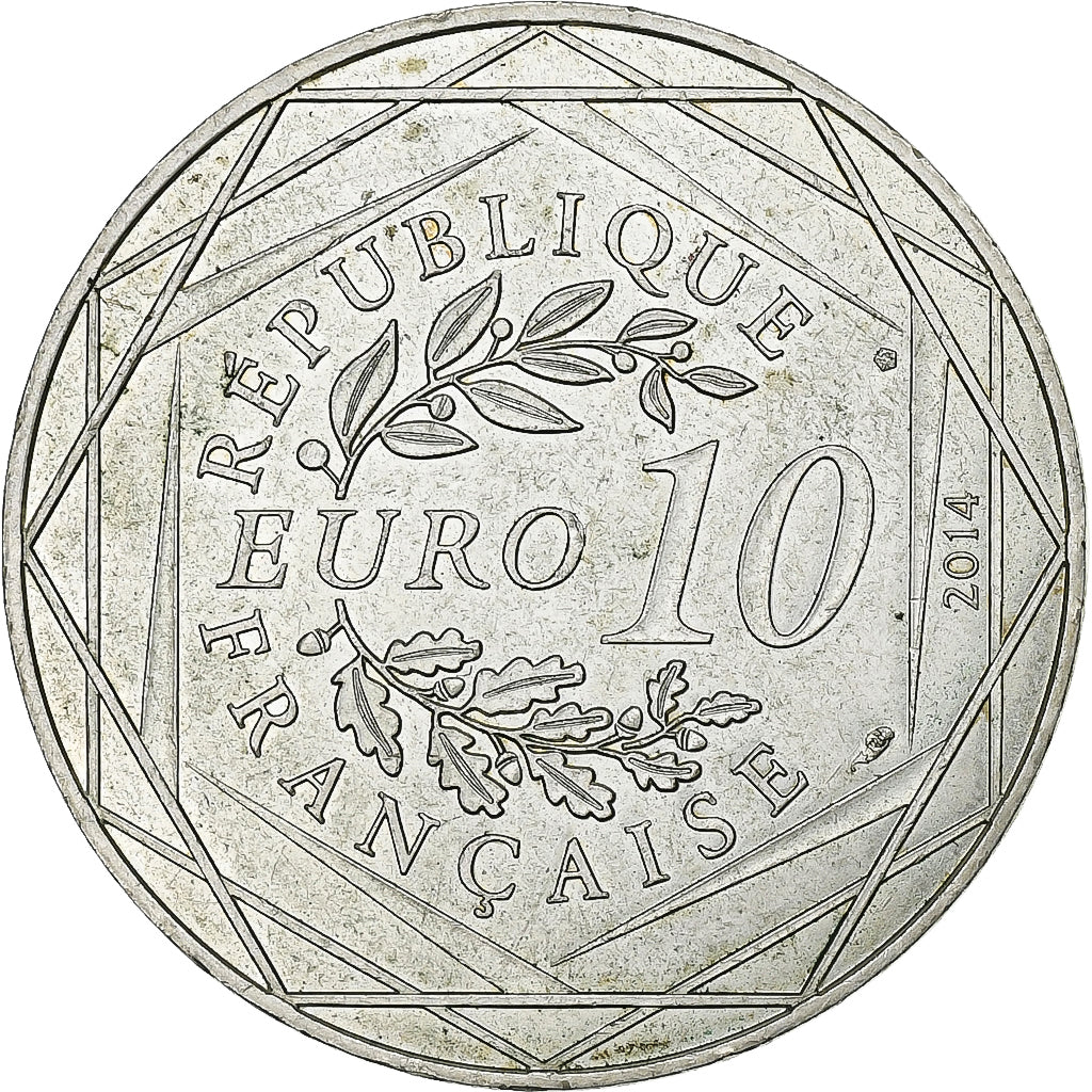Francja, 10 Euro, Sempé Egalité, 2014, Paris, Srebro, EF(40-45), Gadoury:EU718