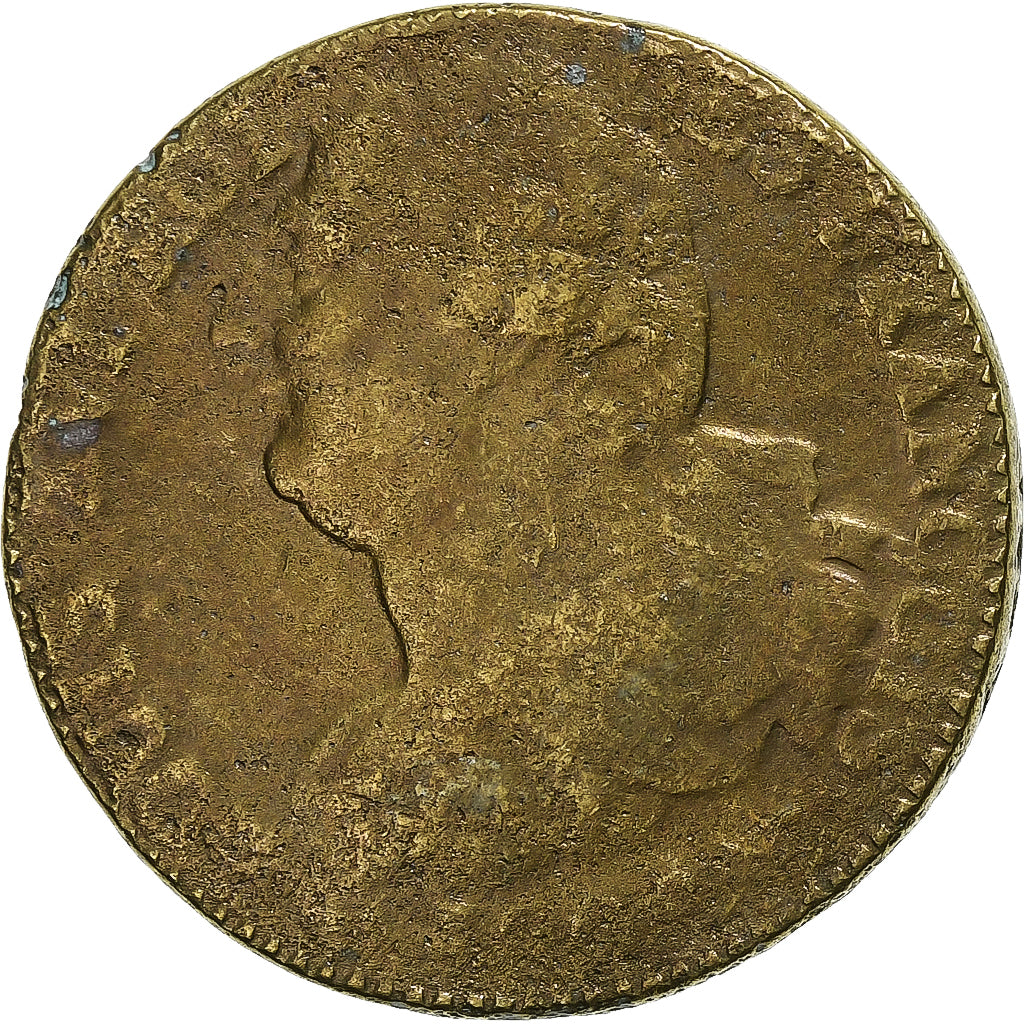 Frankrijk, Constitution, 2 Sols, 2 sols françois, 1792 / AN 4, Paris, Bronzen