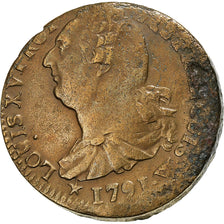 Frankreich, Constitution, 2 Sols, 2 sols françois, 1791, Lille, Bronze, S