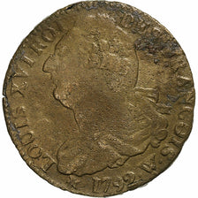 Francja, Constitution, 2 Sols, 2 sols françois, 1792 / AN 4, Arras, Métal de