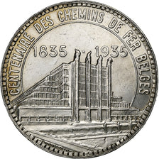 Belgique, Leopold III, 50 Francs, 50 Frank, 1935, Légend in French, Argent