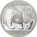 République populaire de Chine, 10 Yüan, Panda, 2011, Panda, Proof, Argent