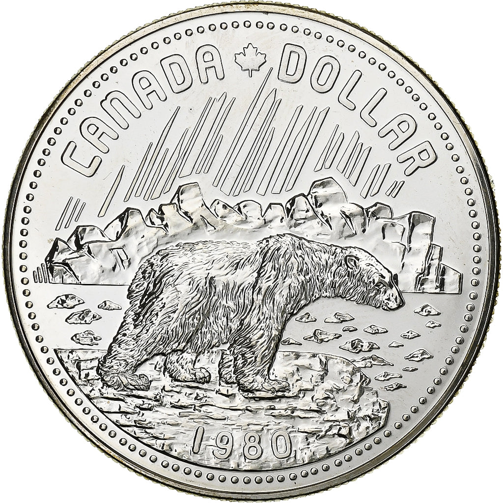 Canada, Elizabeth II, Dollar, 1980, Royal Canadian Mint, Argento, FDC, KM:128