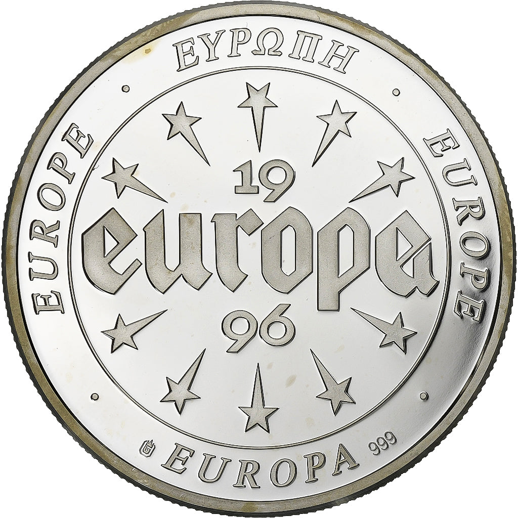 Ireland, 1 Ecu Europa, 1996, Silver, Proof, MS(65-70)