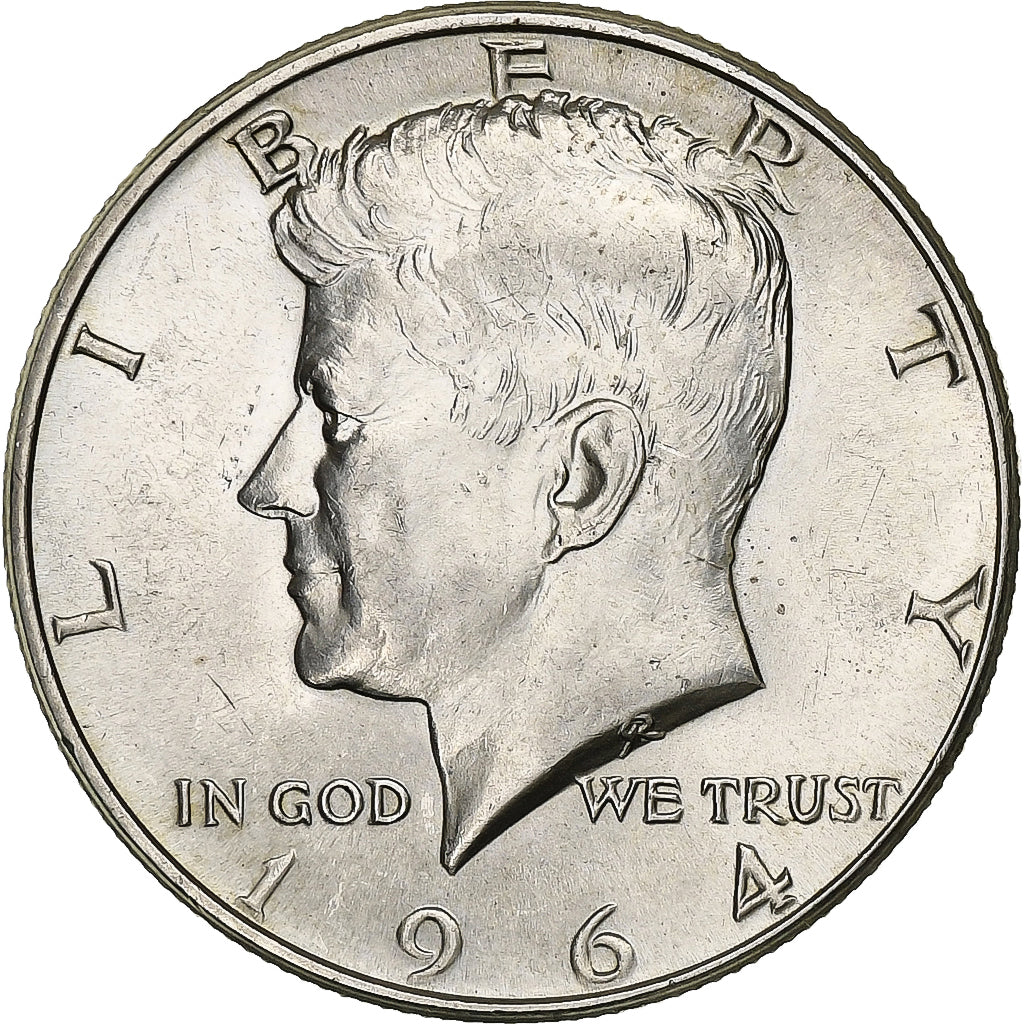United States, Half Dollar, Kennedy Half Dollar, 1964, U.S. Mint, Silver