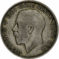 Great Britain, George V, 1/2 Crown, 1921, Silver, VF(20-25), KM:818.1a