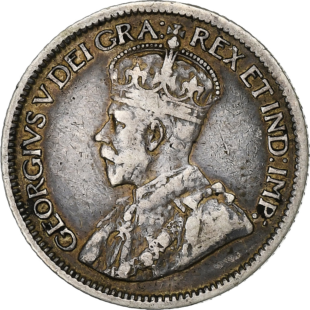 Kanada, George V, 10 Cents, 1916, Royal Canadian Mint, Silber, SS, KM:23