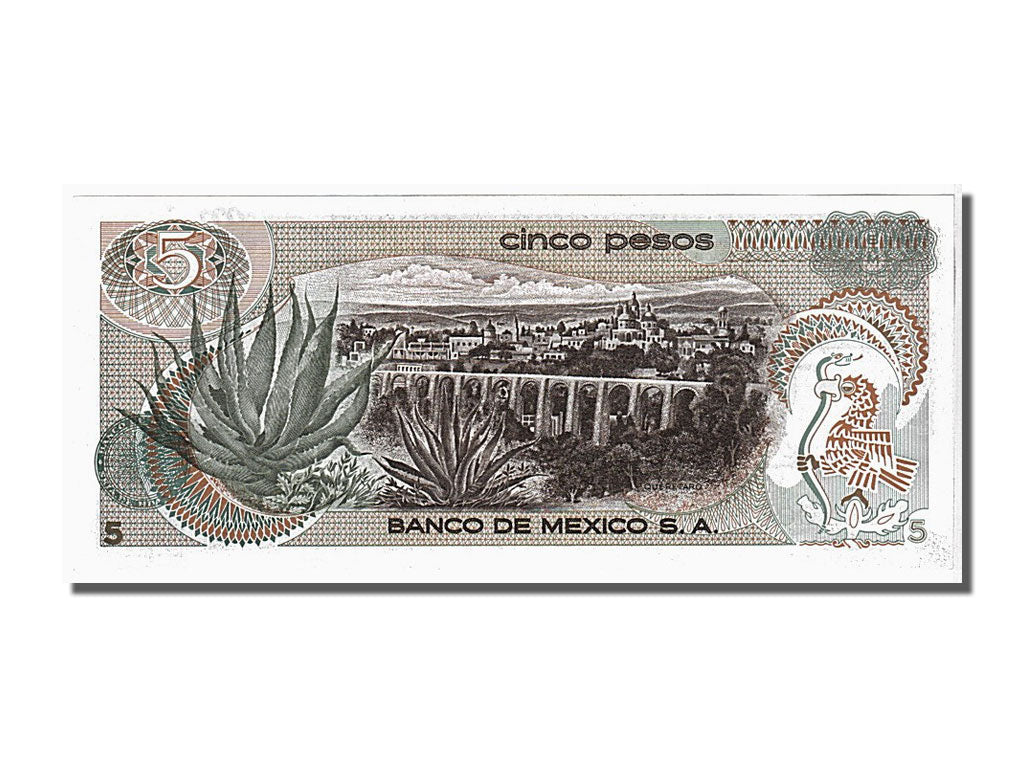 Geldschein, Mexiko, 5 Pesos, 1972, 1972-06-27, UNZ