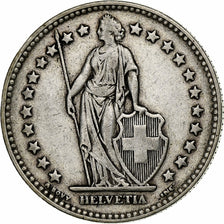 Svizzera, 2 Francs, 1932, Bern, Argento, BB, KM:21