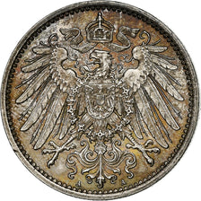 GERMANY - EMPIRE, Wilhelm II, Mark, 1914, Berlin, Silver, AU(50-53), KM:14