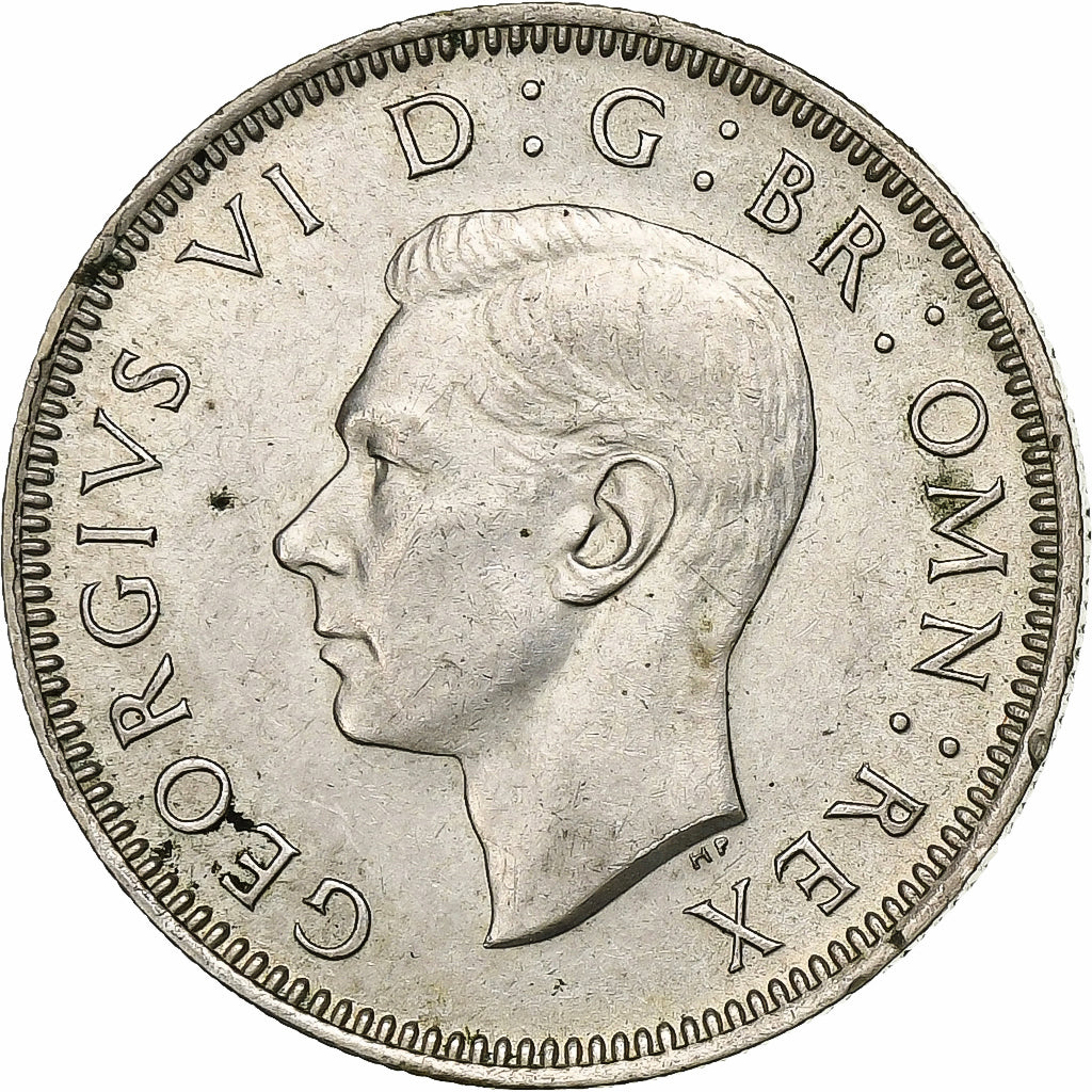 Great Britain, George VI, Shilling, 1945, Silver, AU(55-58), KM:854