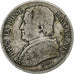 STATI ITALIANI, PAPAL STATES, Pius IX, 20 Baiocchi, 1865, Rome, Argento, MB