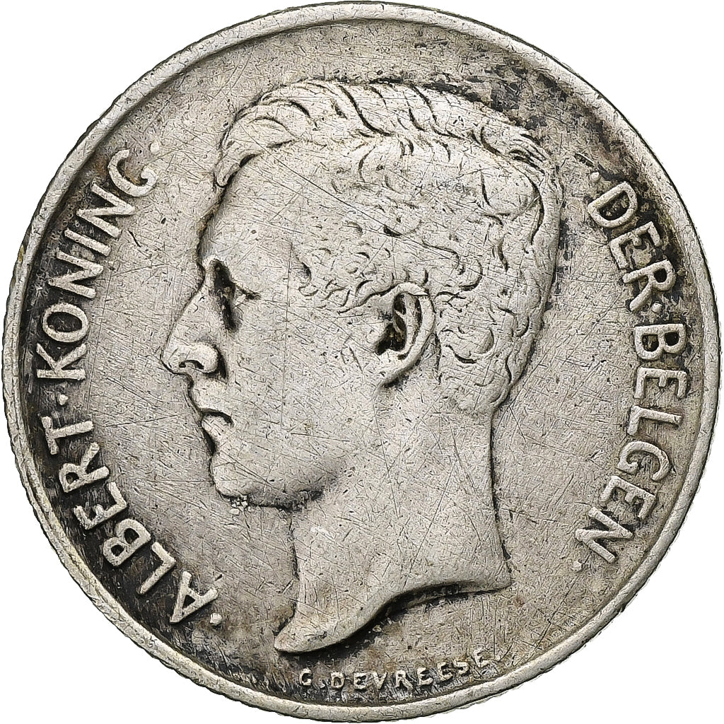Belgium, Albert I, 2 Francs, 2 Frank, 1911, Silver, VF(30-35), KM:75