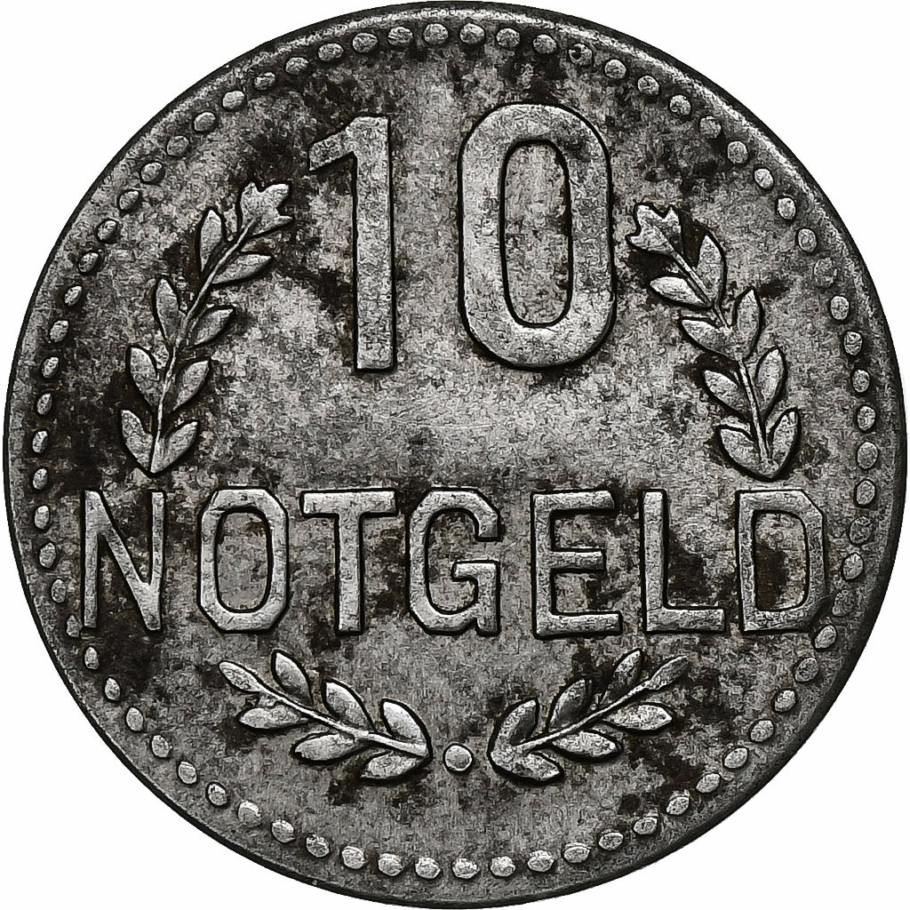 Deutschland, STADT WIES BADEN, 10 Pfennig, SS, Iron