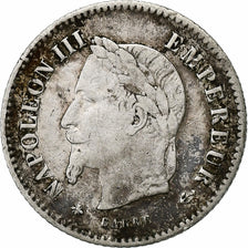 France, Napoleon III, 20 Centimes, 1867, Paris, Silver, VF(30-35), Gadoury:309