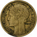 Frankreich, Franc, Morlon, 1935, Paris, Aluminum-Bronze, S+, Gadoury:470, KM:885