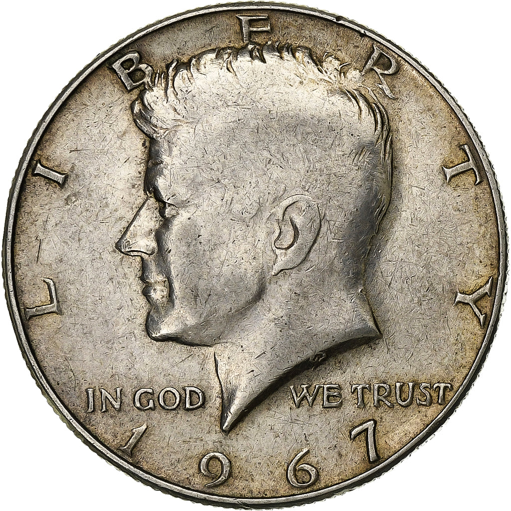 Estados Unidos da América, Half Dollar, Kennedy Half Dollar, 1967, U.S. Mint