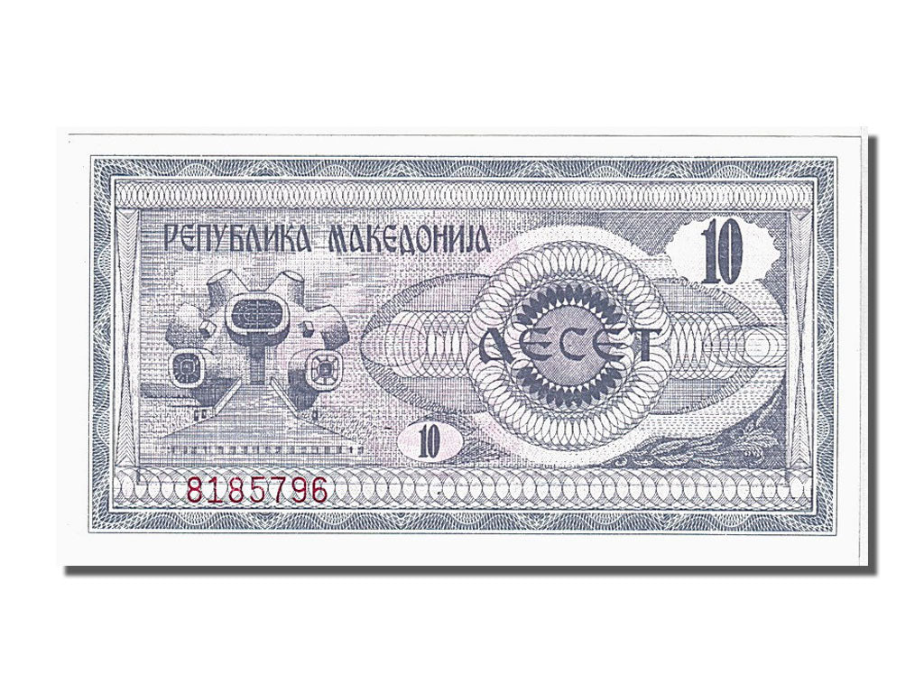 Banknote, Macedonia, 10 (Denar), 1992, UNC(65-70)