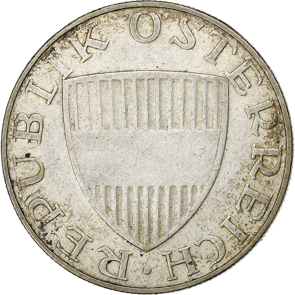 Oostenrijk, 10 Schilling, 1957, Zilver, ZF, KM:2882