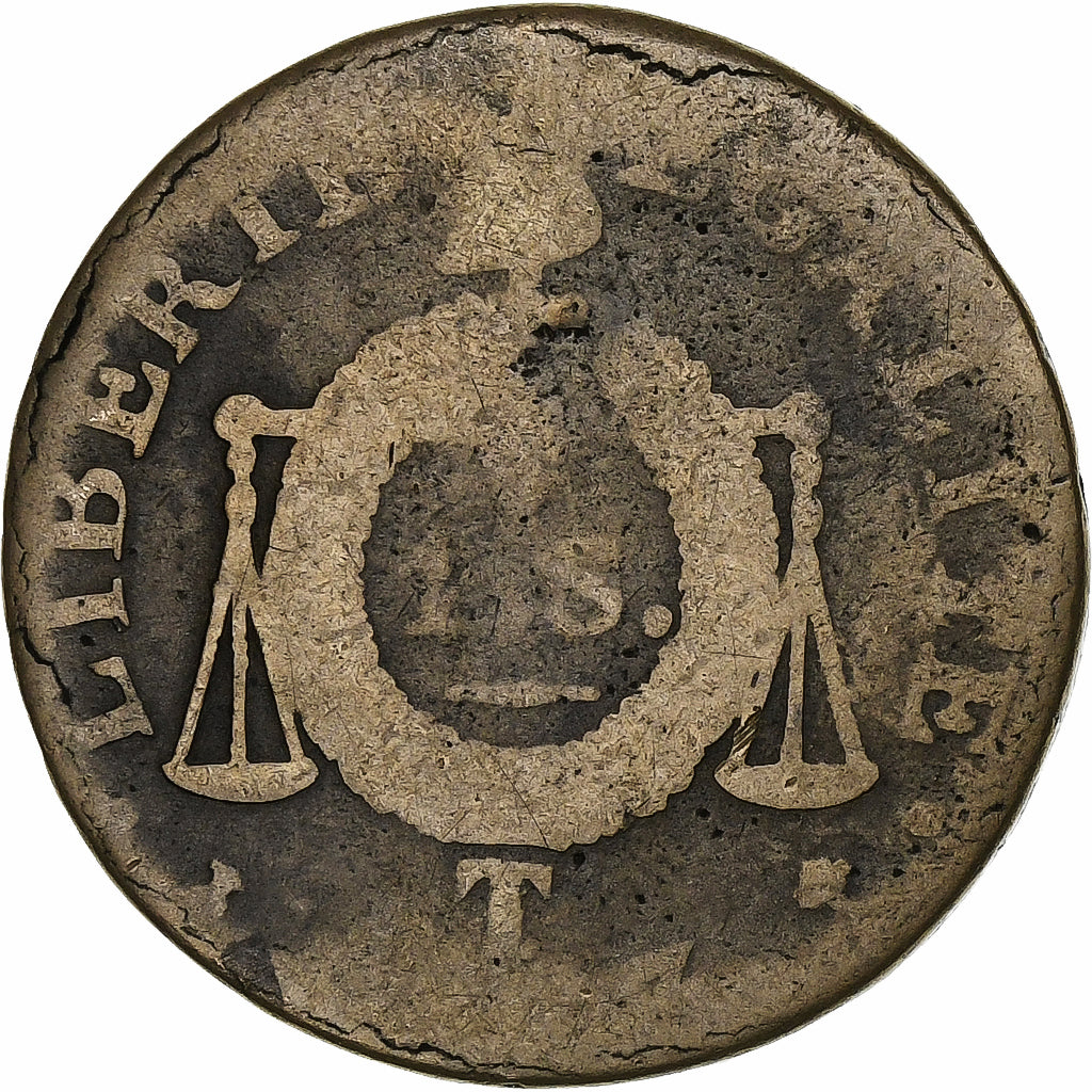 Frankreich, Sol, Sol aux balances françoise, 1793 / AN II, Nantes, Convention